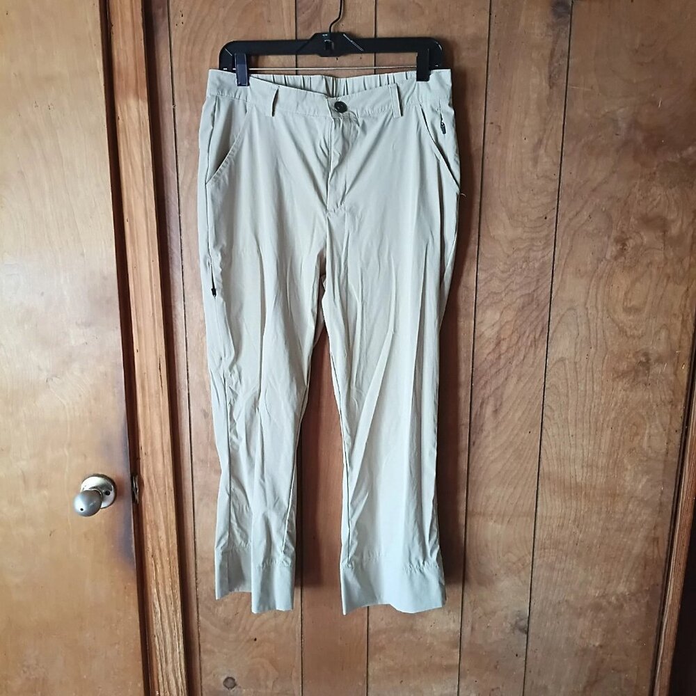 Viodia Men’s Tan Nylon Pants Size L Lightweight Casual Outdoor Travel